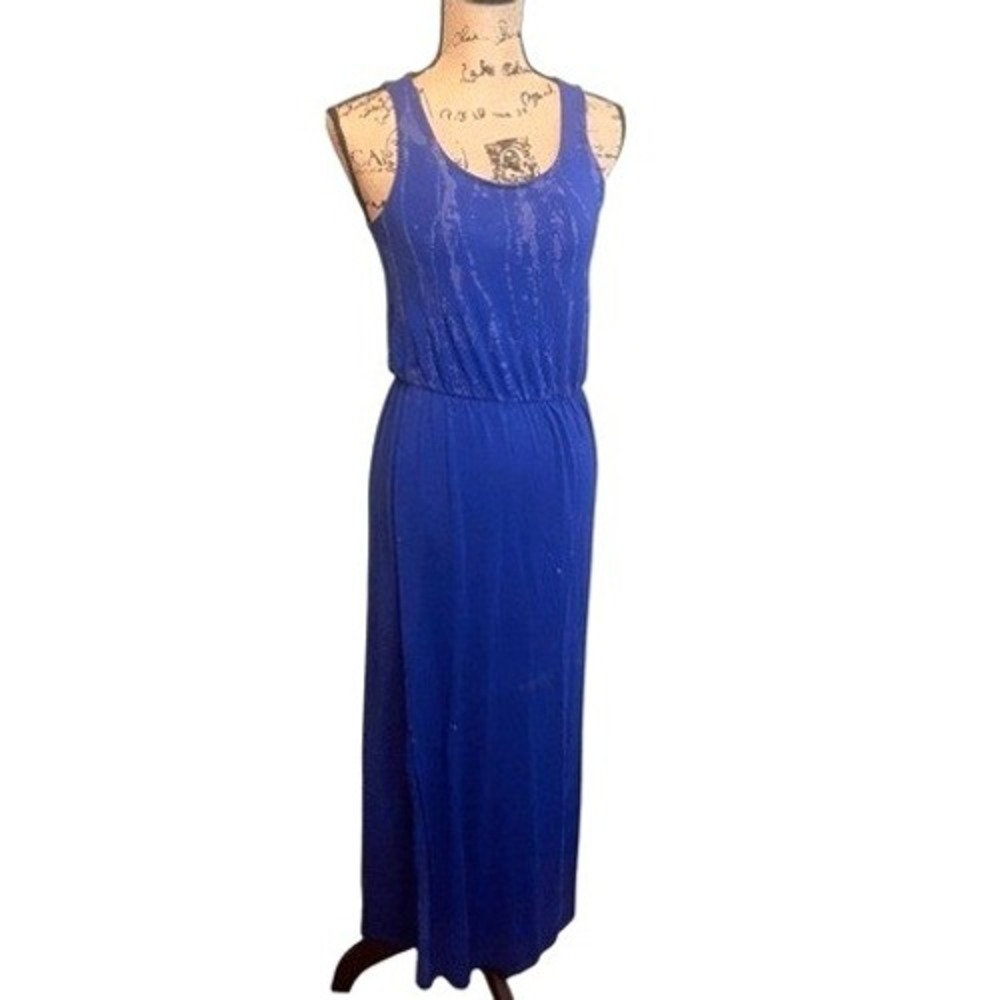 UPCYCLED Auva Creations Bleach Dyed Rain Drip Maxi Dress